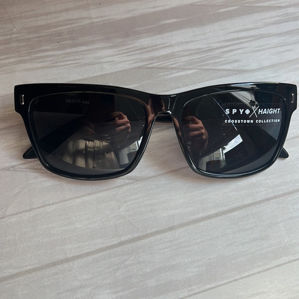 NWT Spy HAIGHT Sunglasses by Spy Square Black - Picture 4 of 7